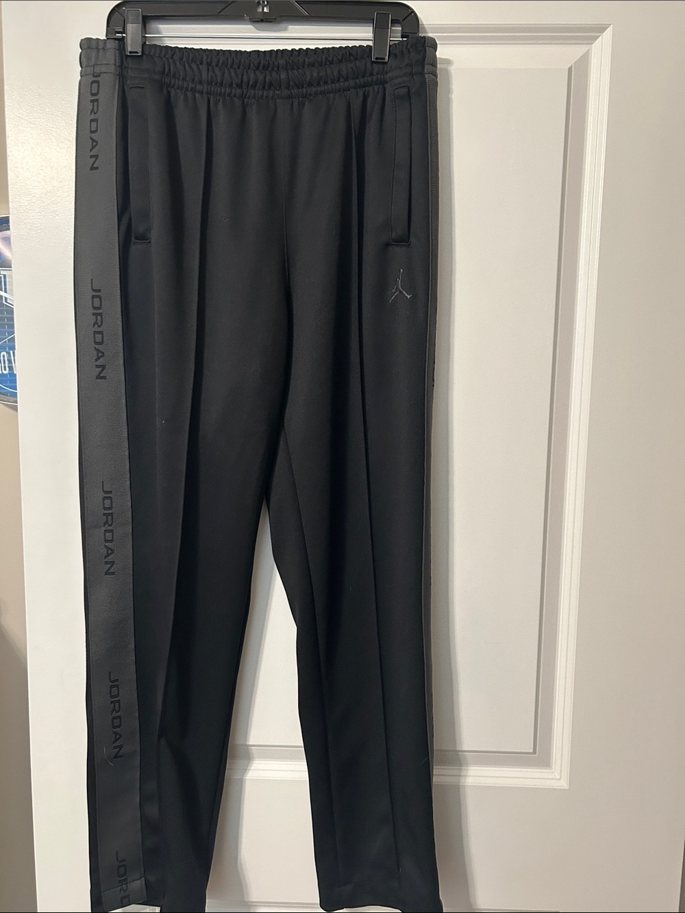 Jordan Black Track Pants with Logo Tape
